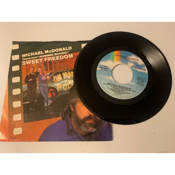 Michael McDonald "Sweet Freedom" 7" Vinyl Single 1986 MCA Records Theme From "Ru - Picture 3 of 7